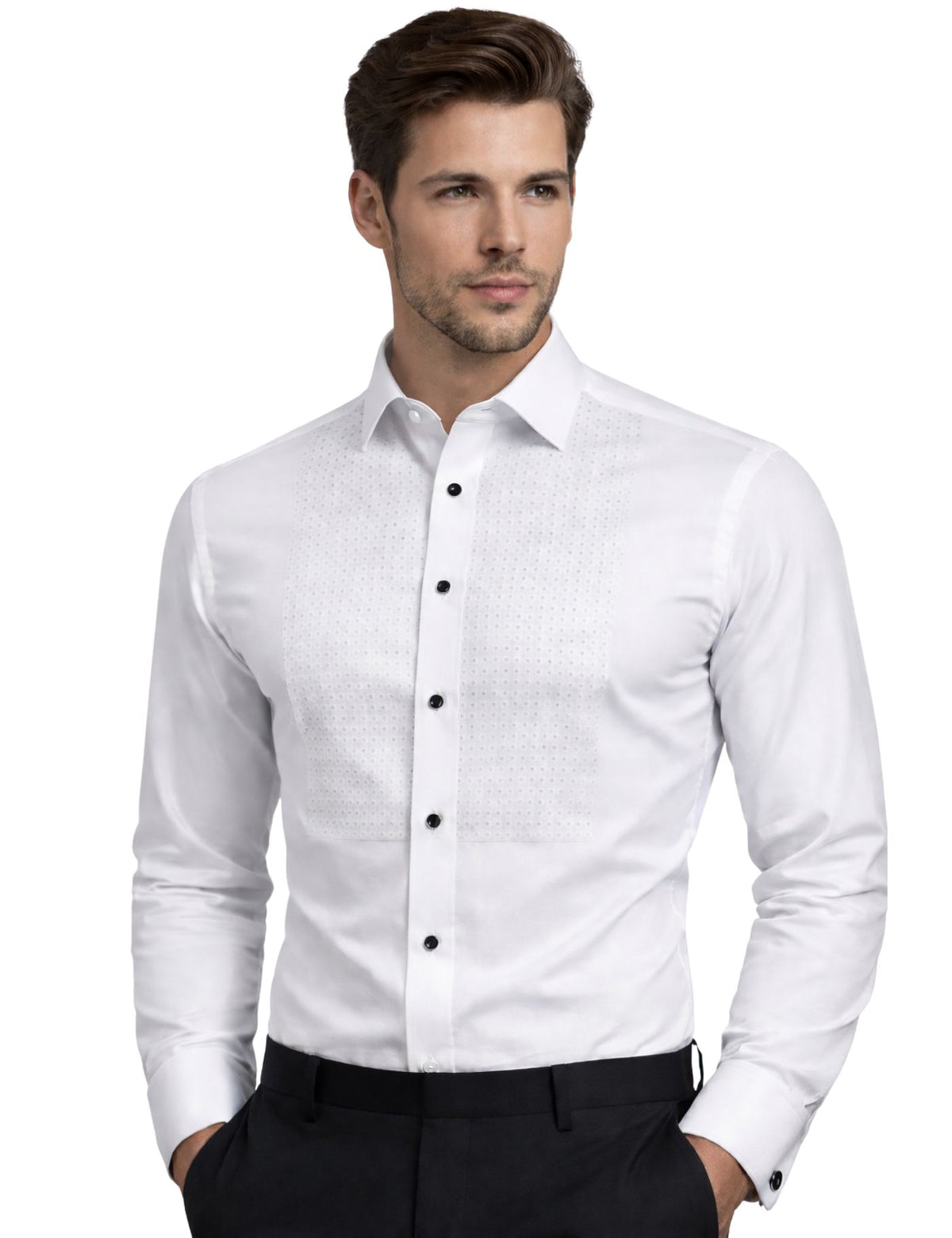 Serpico Men’s Rhinestone Dress Shirt.(FFF)