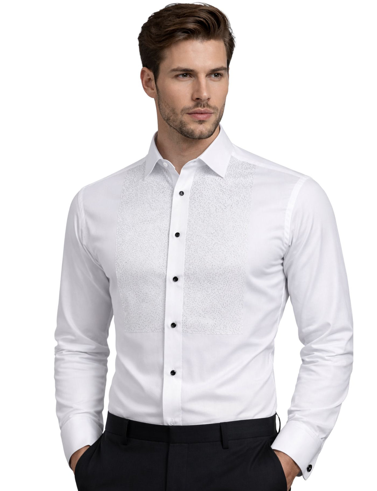 Serpico Men’s Rhinestone Dress Shirt.(FFF)