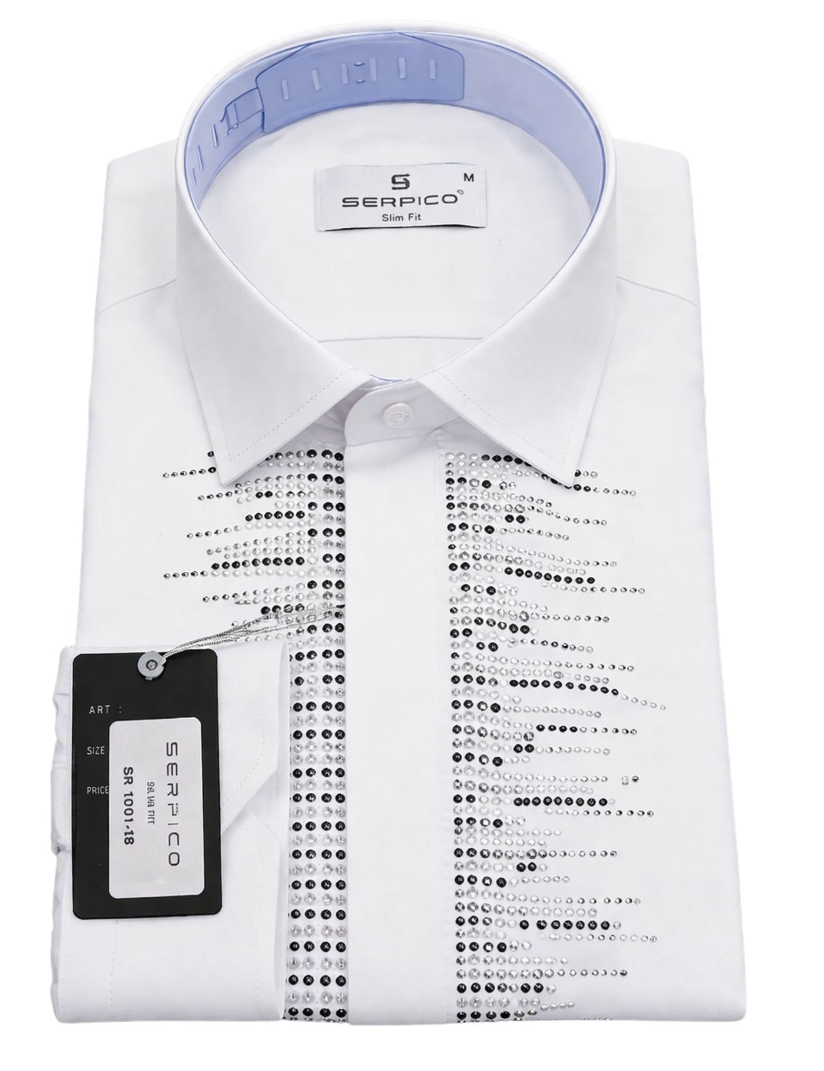 Serpico Men’s Rhinestone Dress Shirt.(FFF)