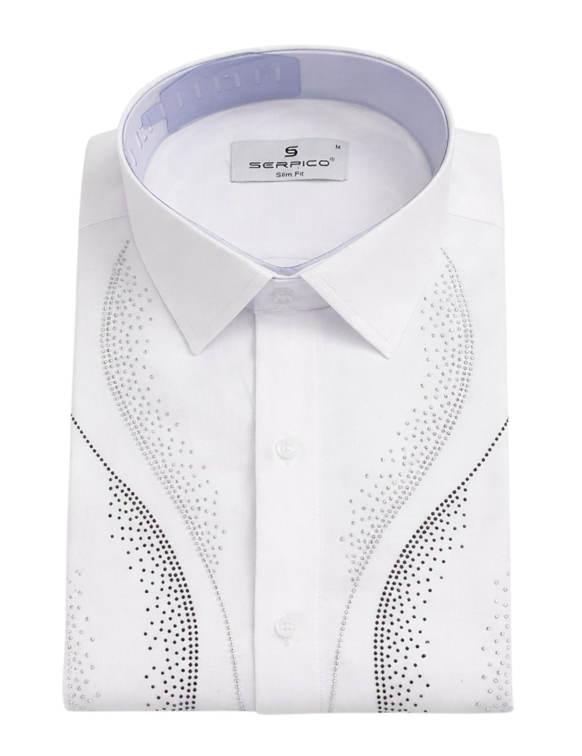 Serpico Men’s Rhinestone Dress Shirt.(FFF)