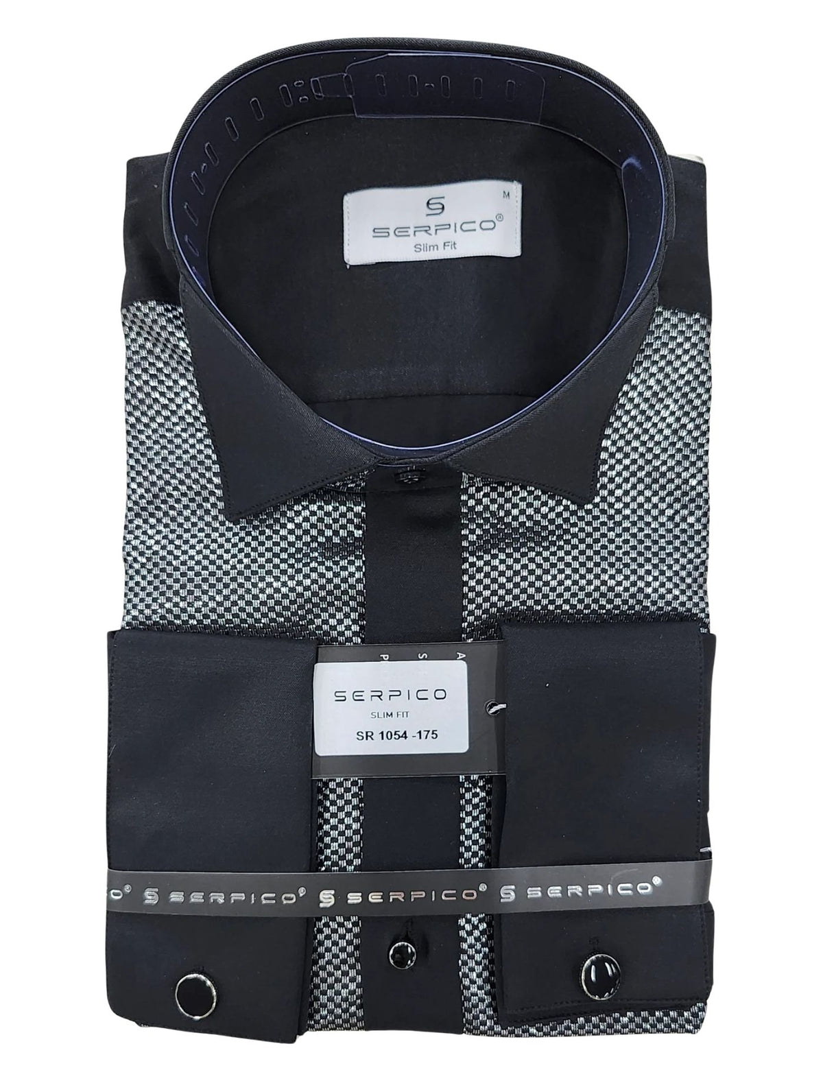 Serpico Men’s Rhinestone Dress Shirt.(FFF)