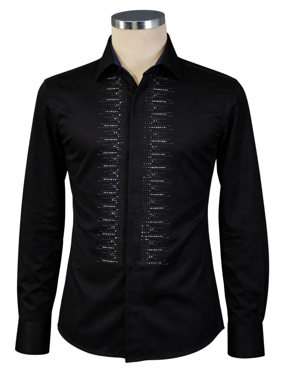 Serpico Men’s Rhinestone Dress Shirt.(FFF)