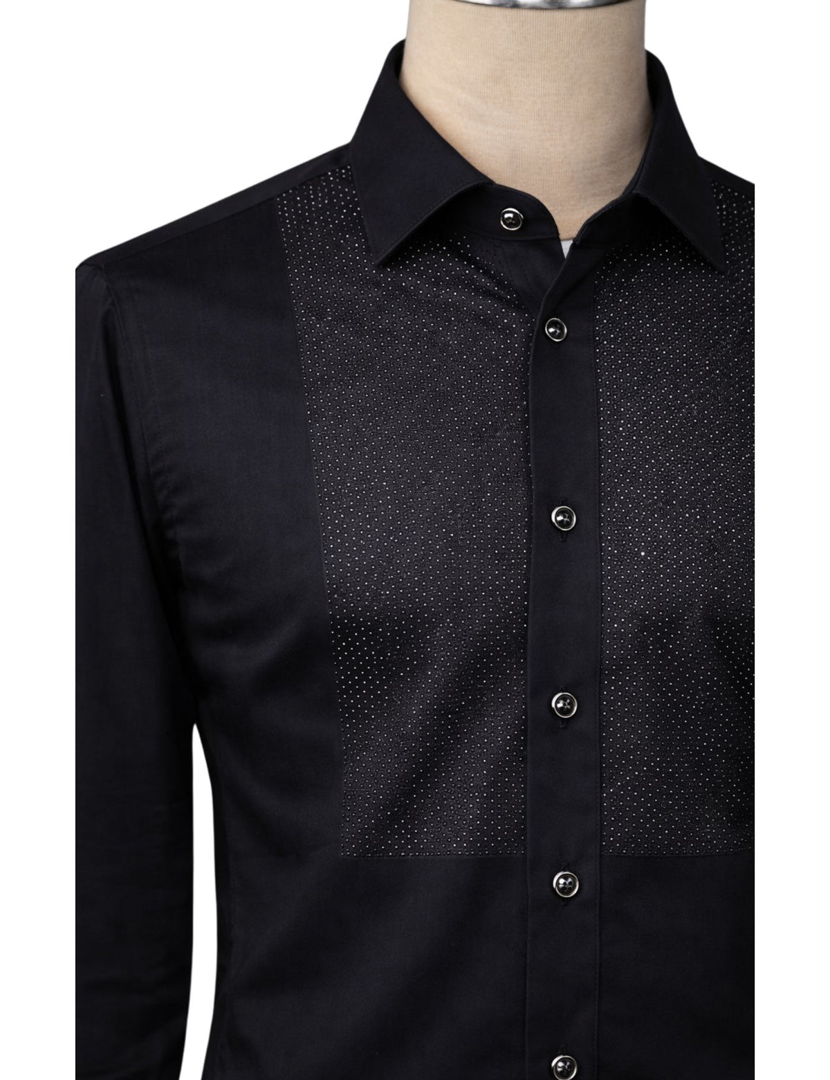 Serpico Men’s Rhinestone Dress Shirt.(FFF)