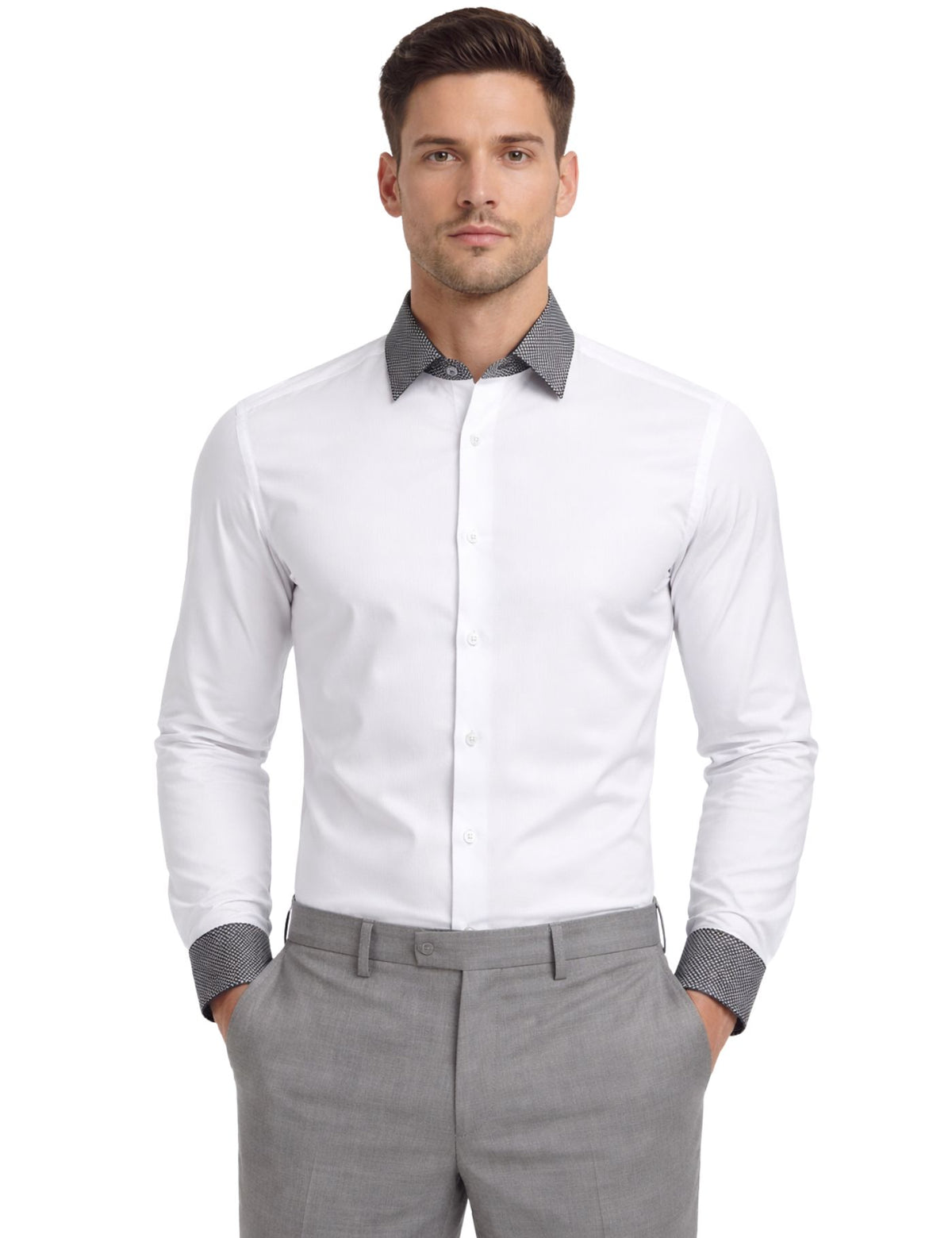 Serpico Men’s Rhinestone Dress Shirt.(FFF)