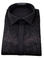 Serpico Men’s Rhinestone Dress Shirt.(FFF)