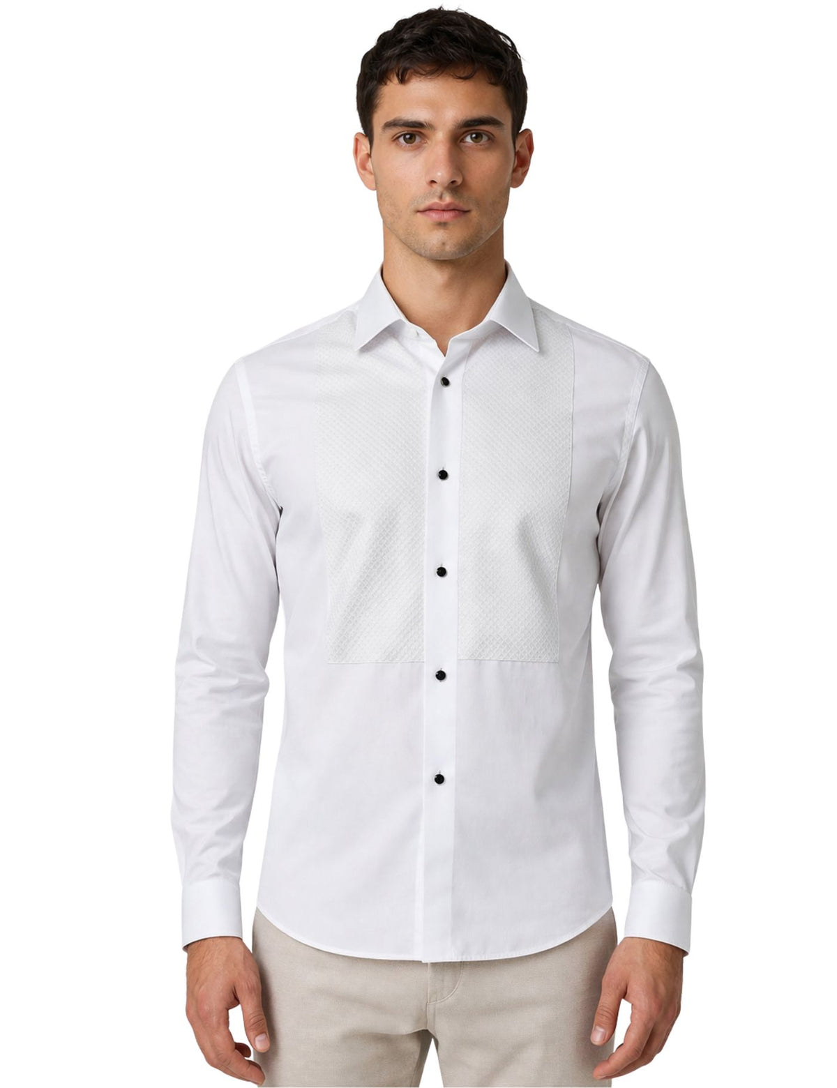 Serpico Men’s Rhinestone Dress Shirt.(FFF)