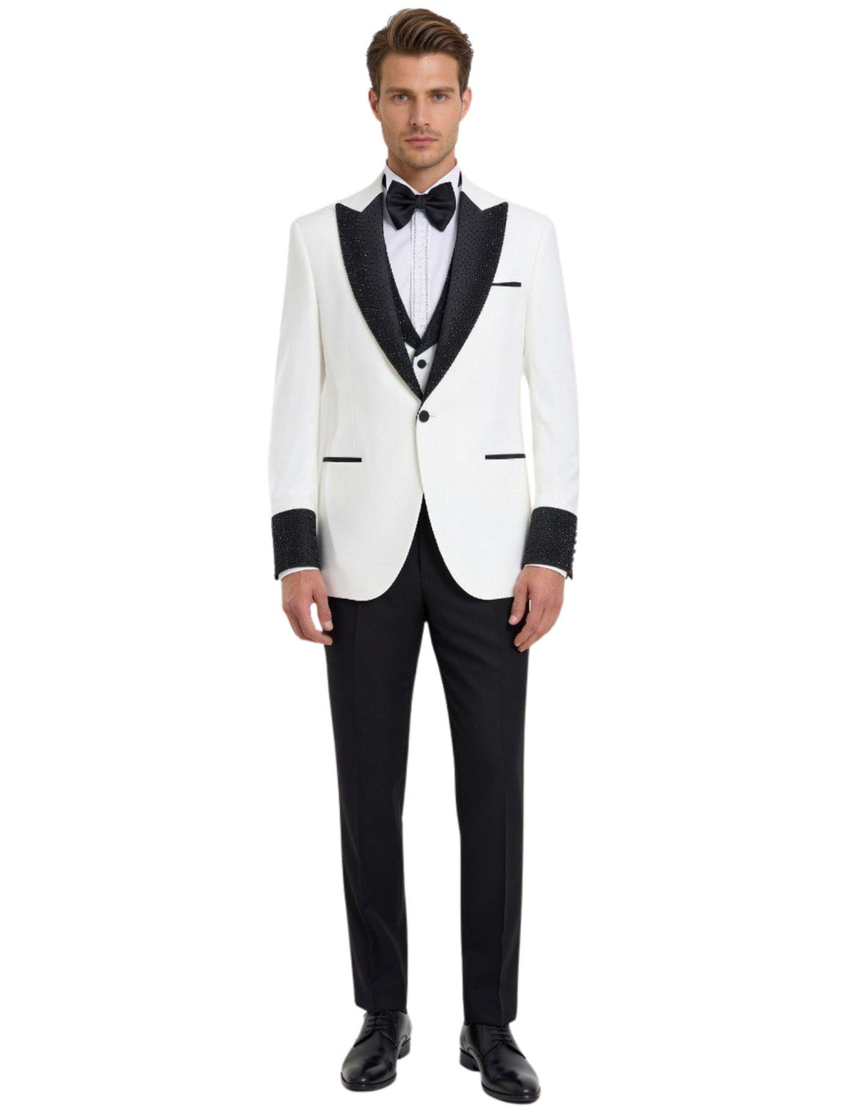 Suit Sartoria Men’s Three-Piece Suit + Bow tie