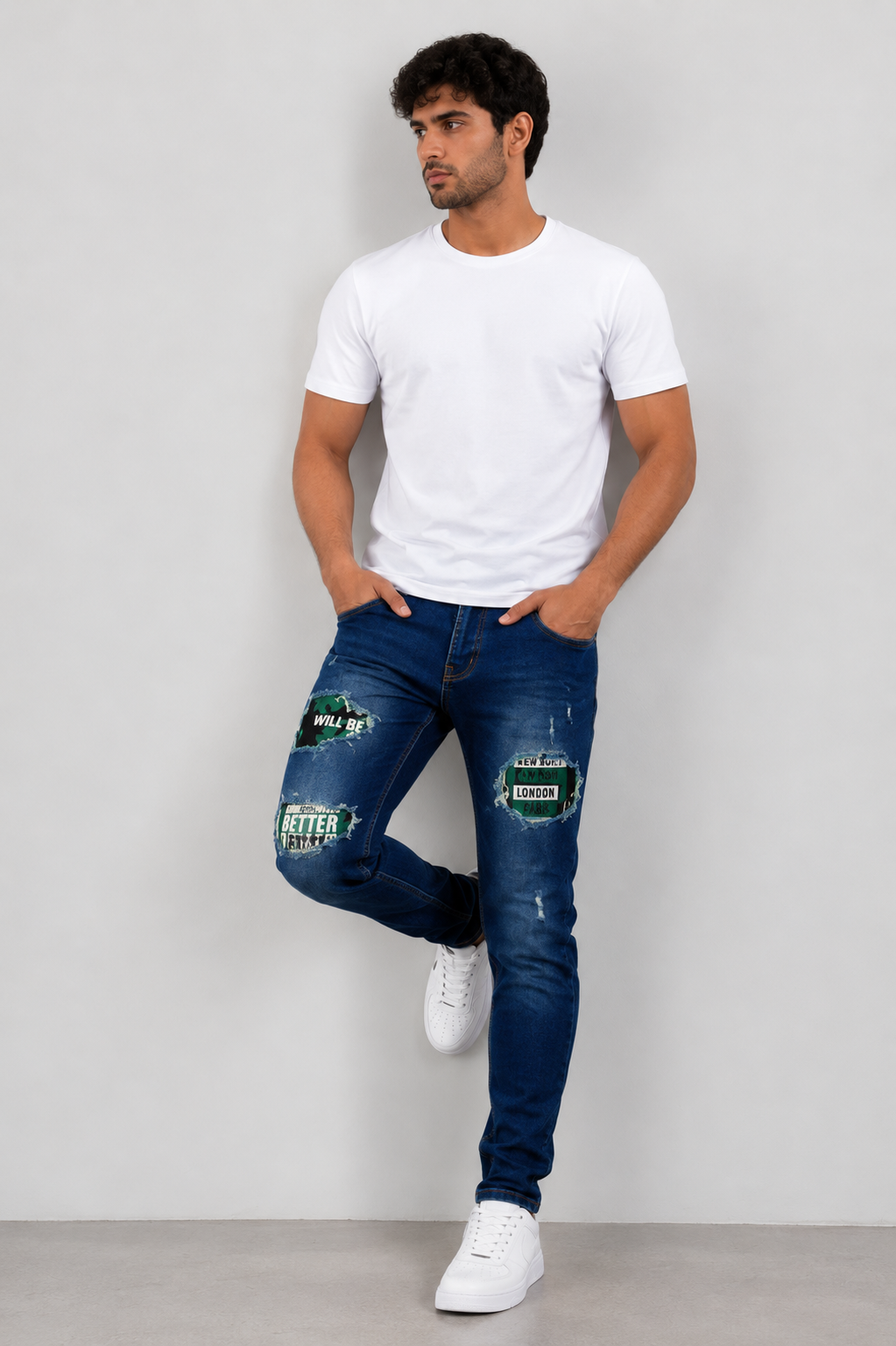 DNM Skinny Fit Jeans pants.(FFFF)