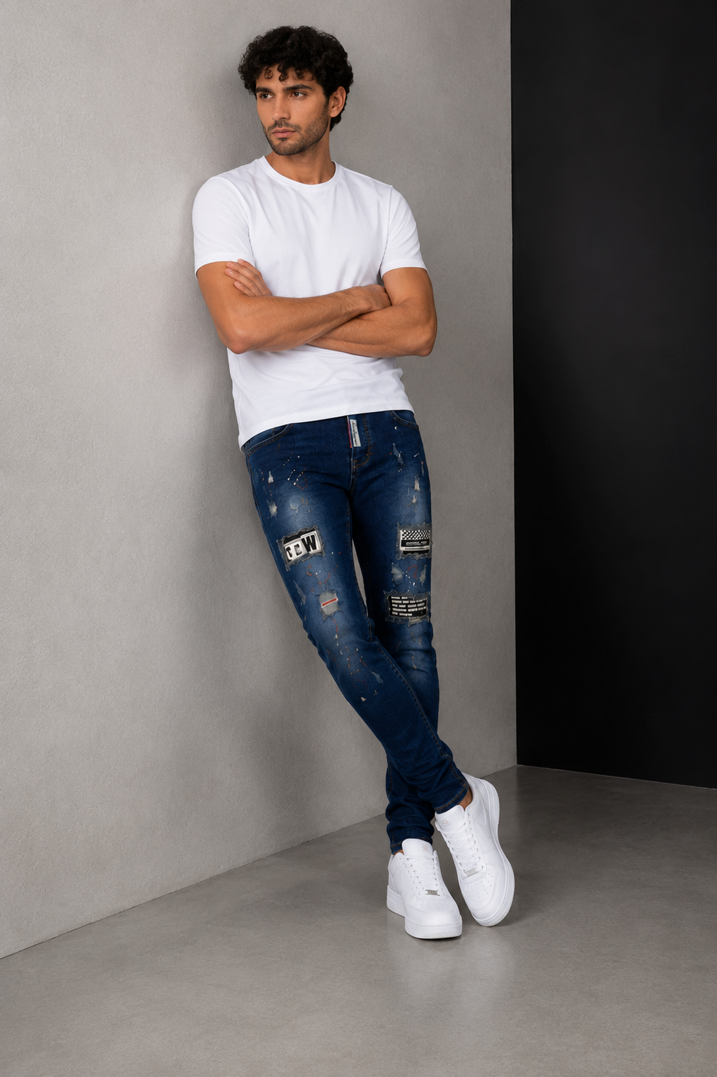 DNM Skinny Fit Jeans Pants.(FFFF)