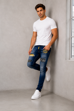 DNM Skinny Fit Jeans Pants.(FFFF)
