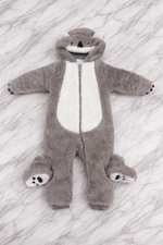 Baby Plush Hooded Sleepsuit