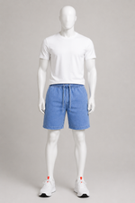 Men’s Denim Drawstring Shorts.(FFFF)