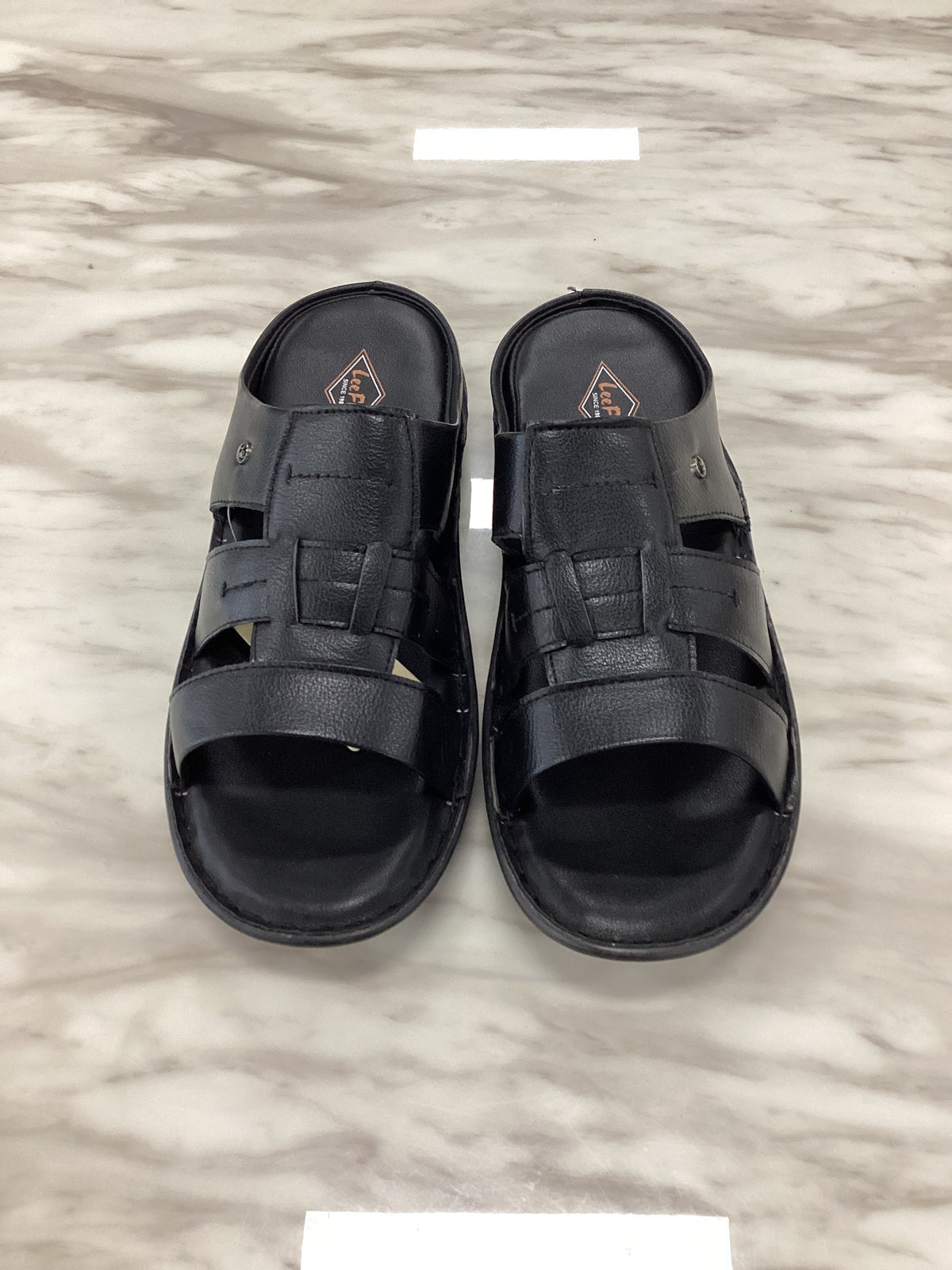 Leefox Men’s Casual Leather Sandals