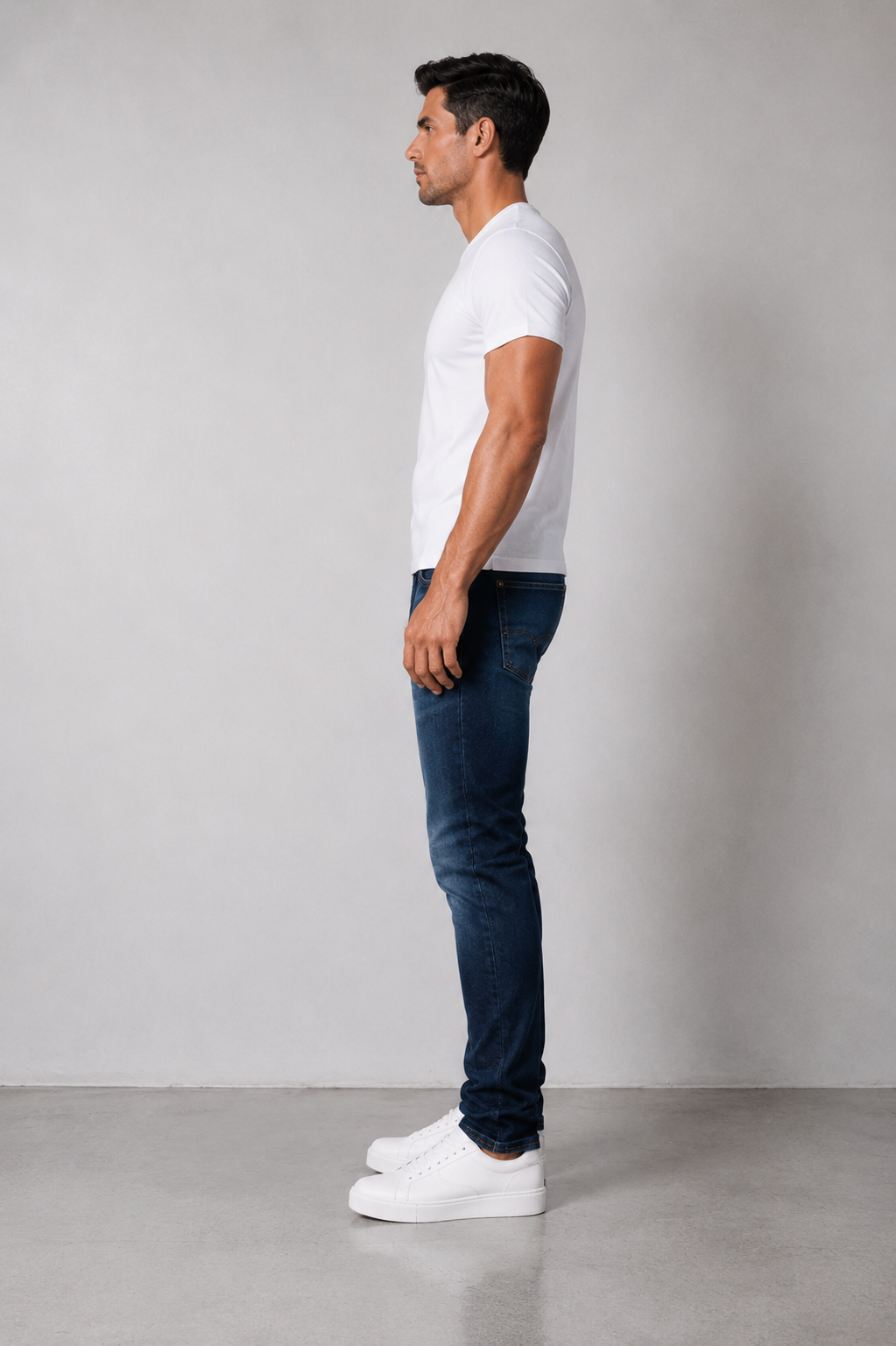 Men’s Fashion Denim Jeans – Indigo Blue.(FFFF)