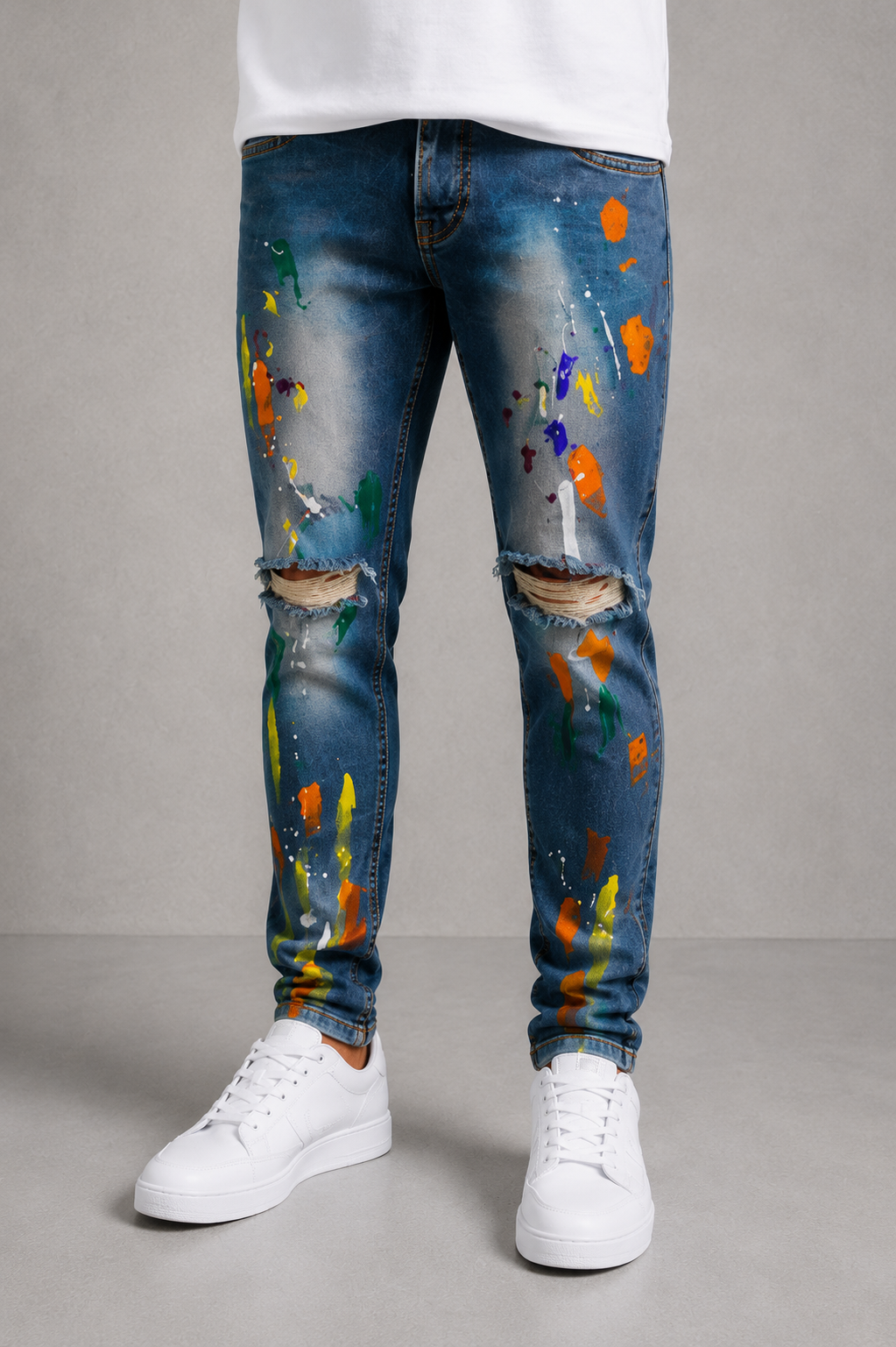 2YDNM Skinny Fit Jeans Pants.(FFFF)