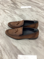 Men’s Tan Leather Tassel Loafers