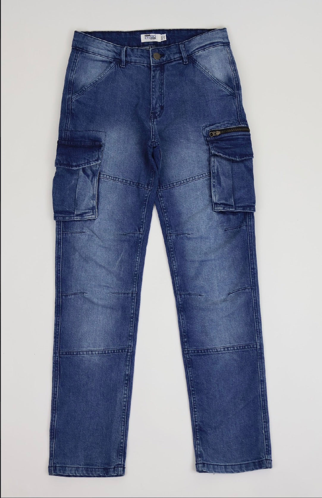 Men’s Blue Cargo Denim Jeans