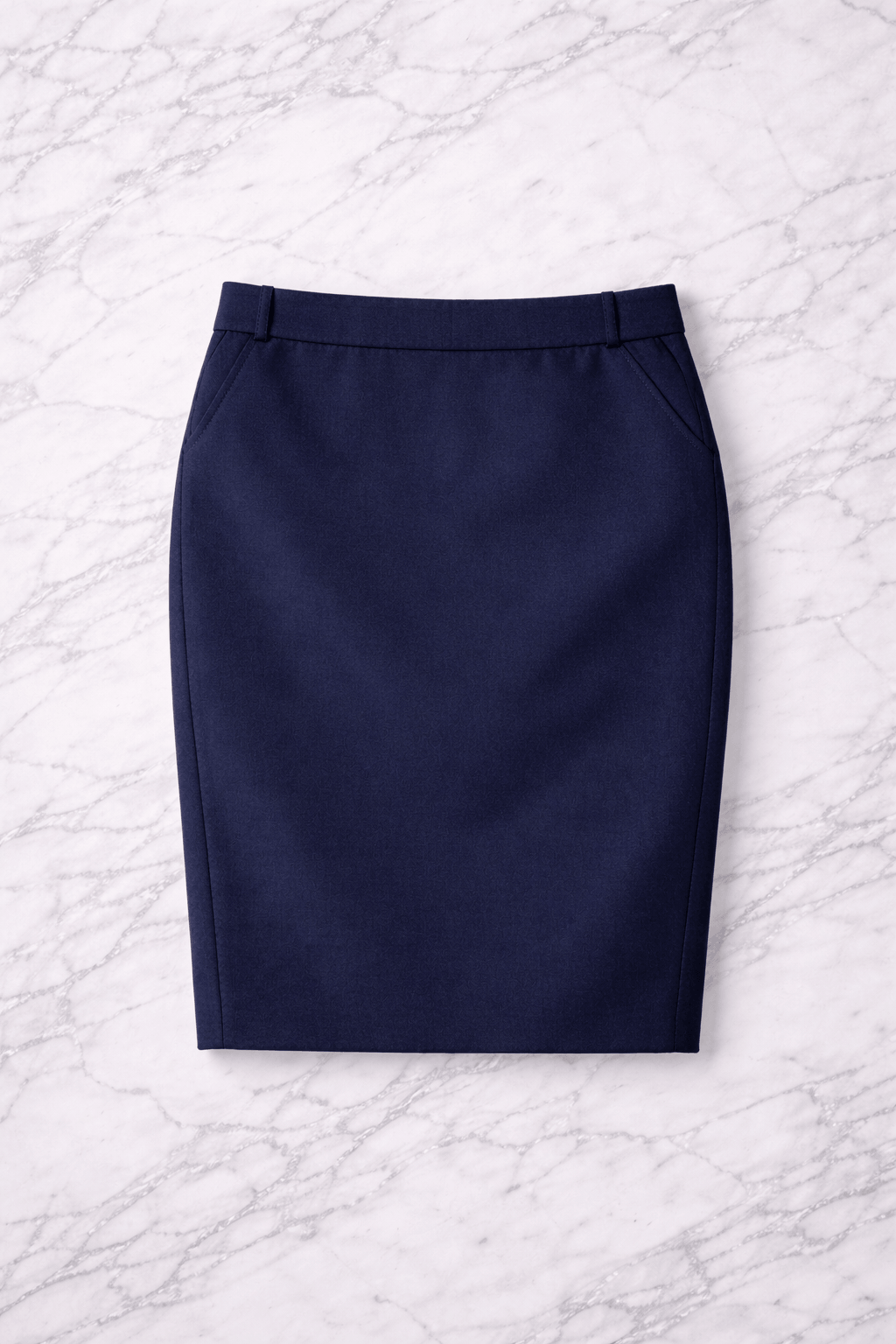 Navy Office Wear Vest and Skirt Co-Ord Set