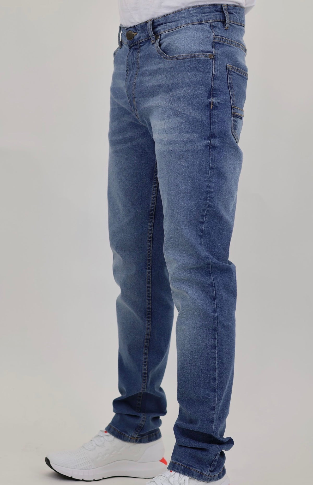 Men’s Fashion Denim Jeans – Indigo Mid Blue