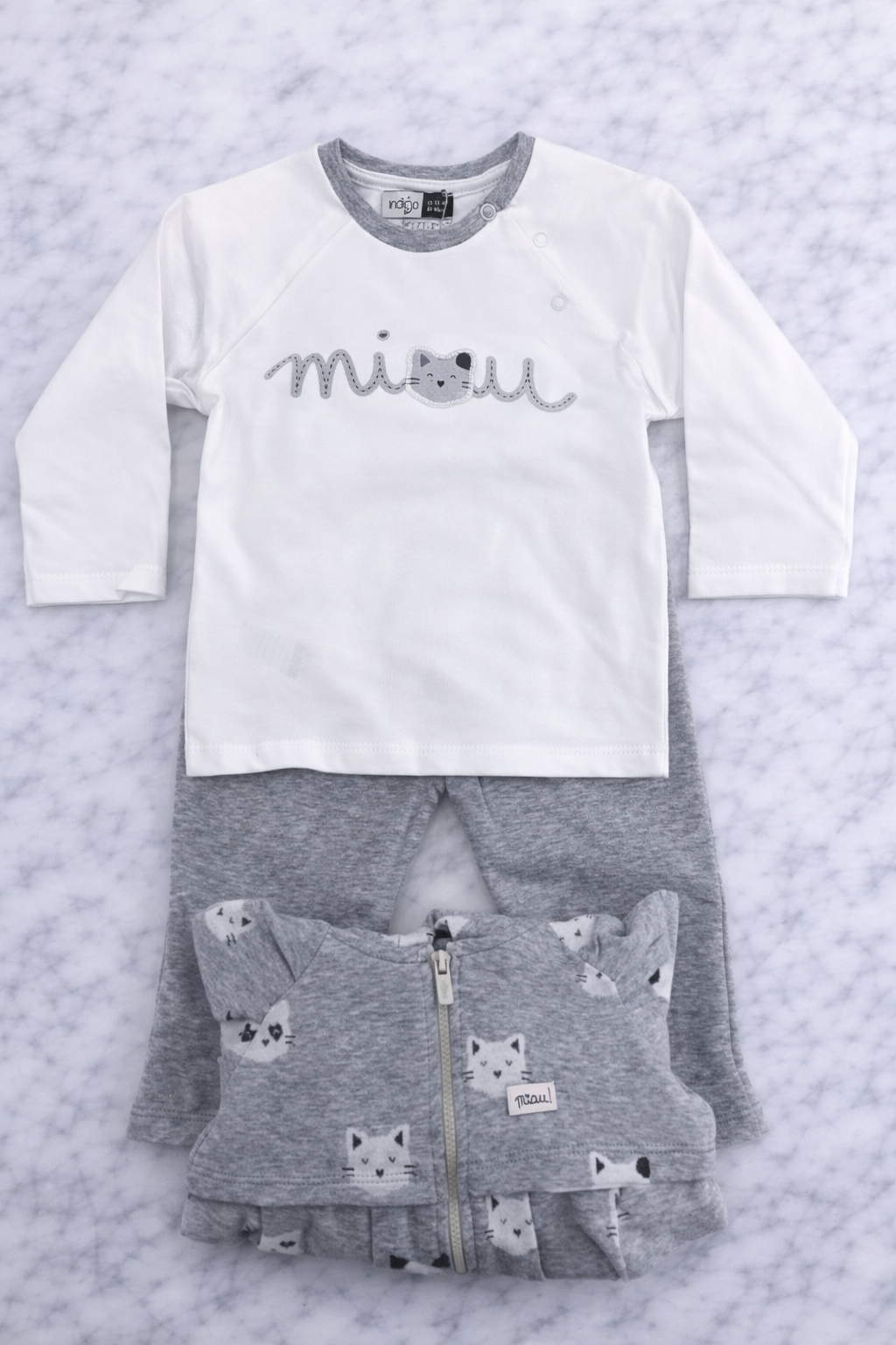 Indigo Girls’ 3-Piece Outfit Set – Long Sleeve Top, Hoodie & Pants