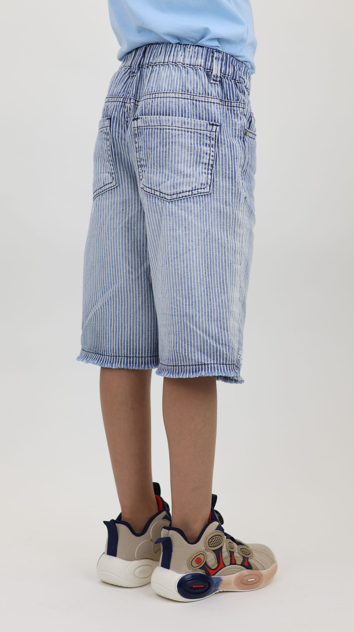 Stripe Denim Short 100 Cotton