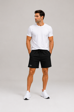 Men’s Denim Drawstring Shorts.(FFFF)