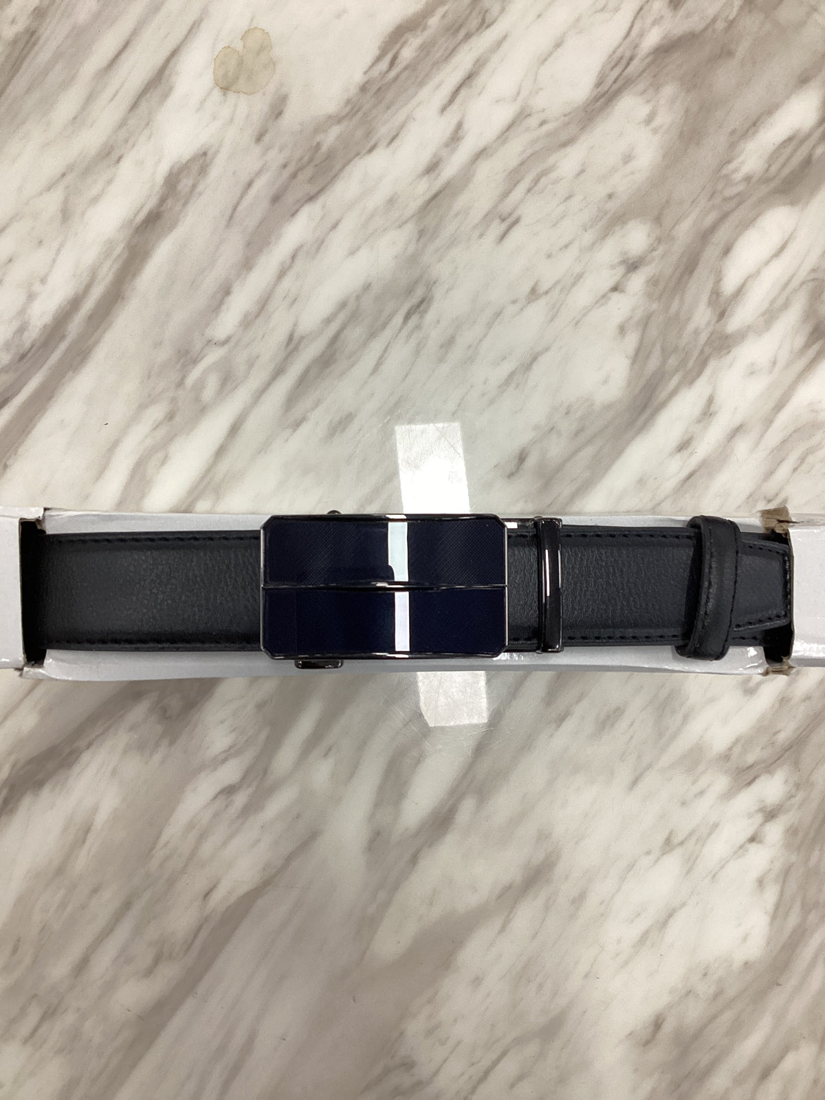 Men’s Ratchet Leather Belt – Automatic Buckle