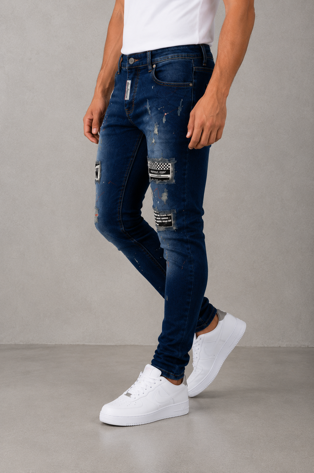 DNM Skinny Fit Jeans Pants.(FFFF)