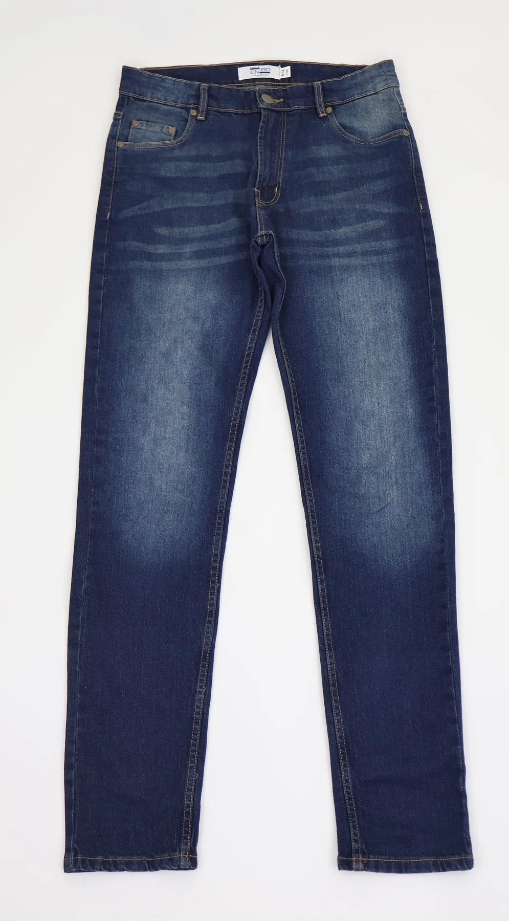 Men’s Classic Dark Wash Denim Jeans.(FFFF)