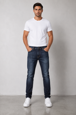Men’s Fashion Denim Jeans – Indigo Blue.(FFFF)