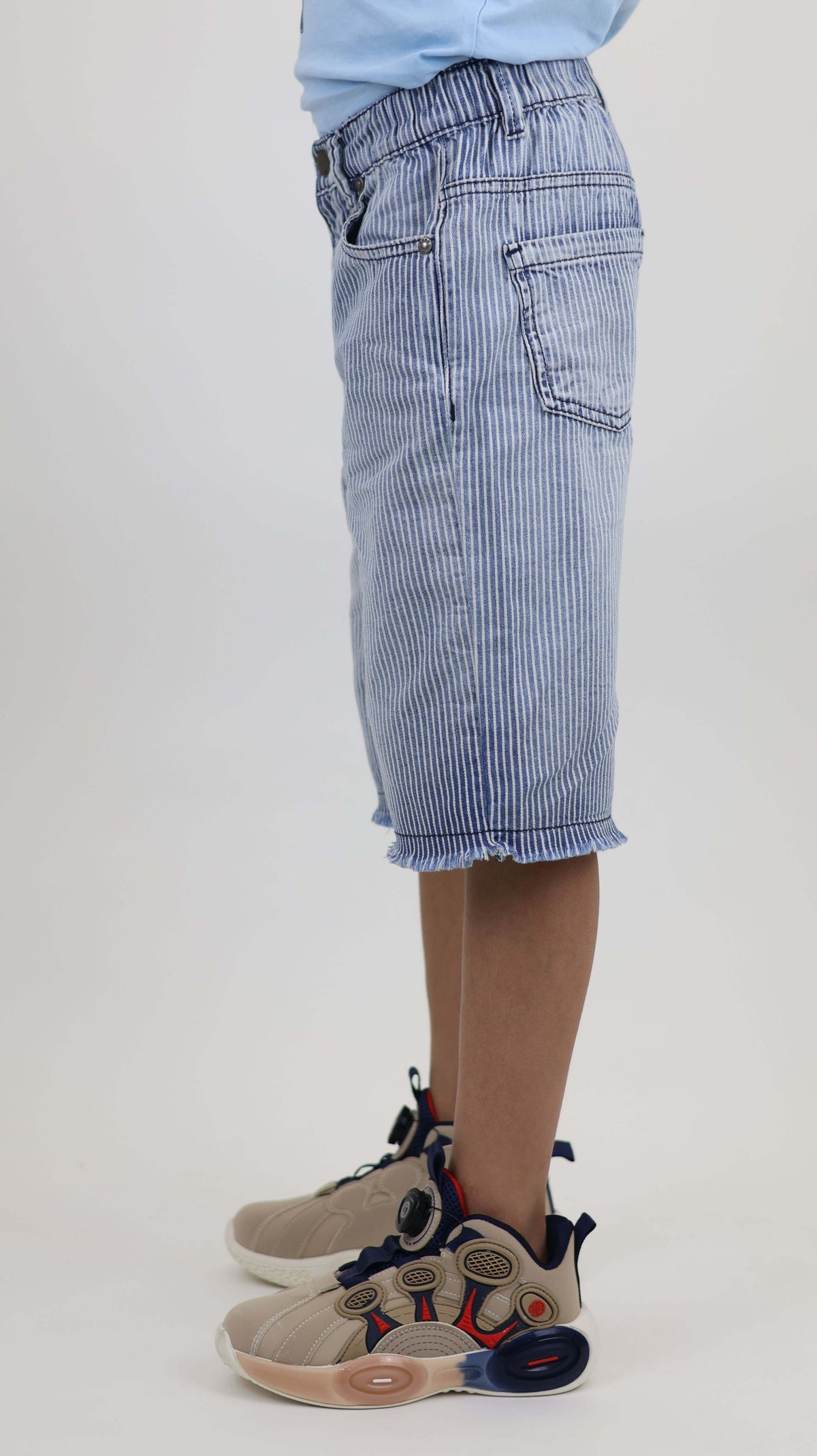 Stripe Denim Short 100 Cotton