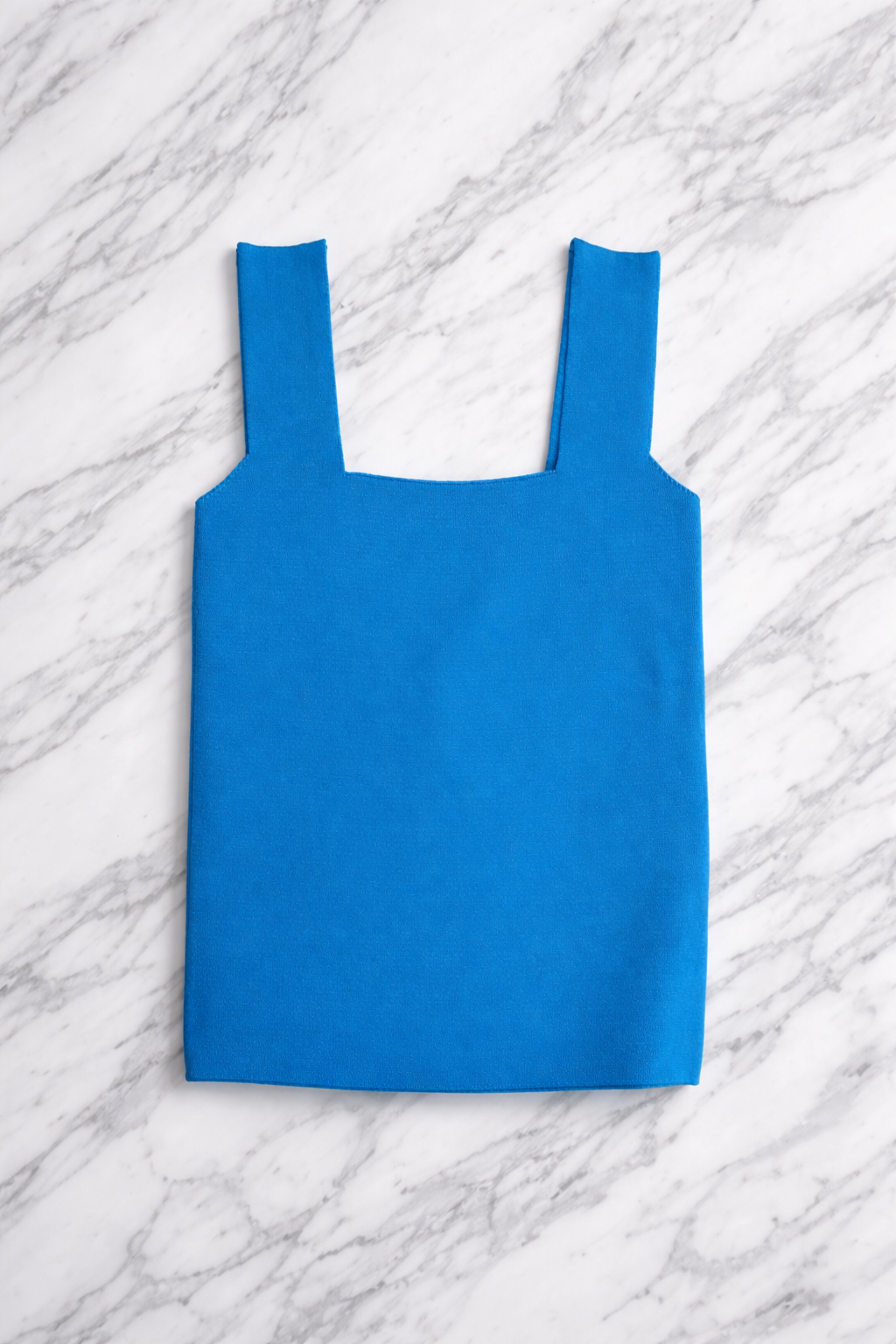 Women’s Ribbed Knit Square Neck Crop Top