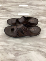 Leefox Men’s Casual Leather Sandals