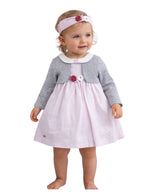 Indigo Girls Dress Set with Long Sleeve Bolero & Headband