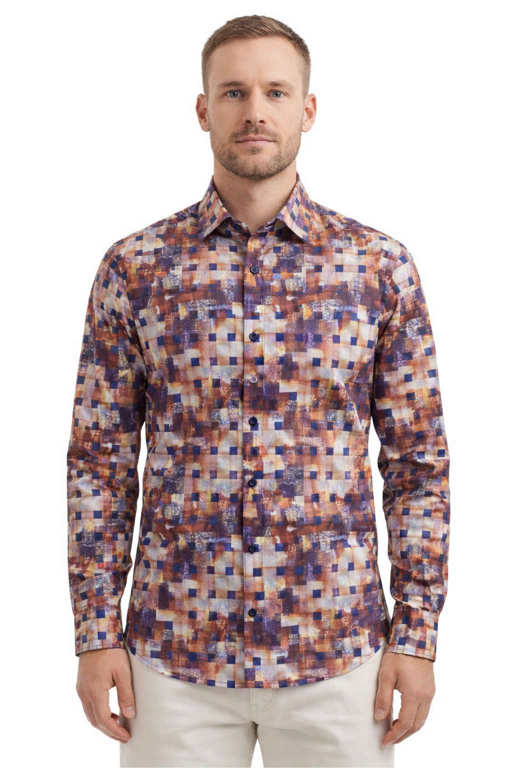 Piserro Men’s Dress Shirt.(FFF)
