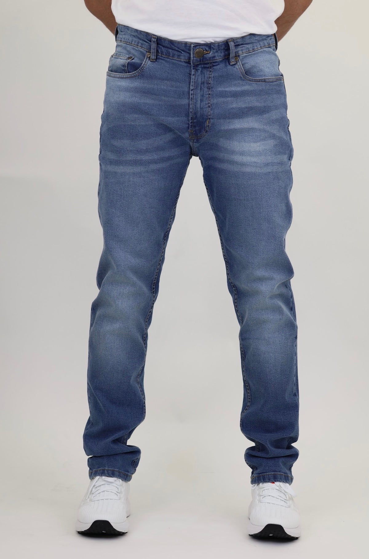 Men’s Fashion Denim Jeans – Indigo Mid Blue