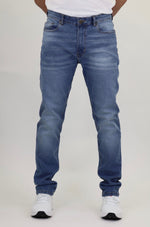 Men’s Fashion Denim Jeans – Indigo Mid Blue