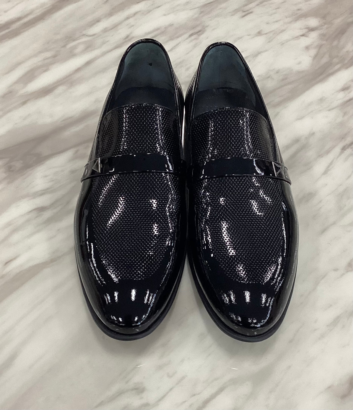 Marco Divaio Men’s Black Lazer Loafer.(FFF)