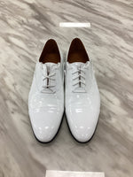Men’s White Patent Leather Dress Shoes