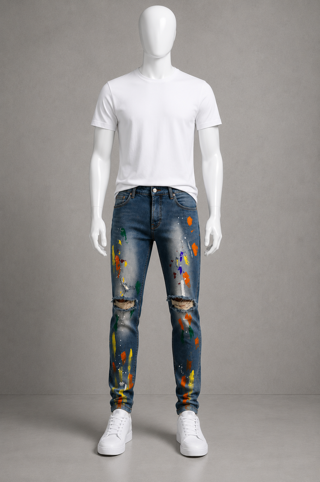 2YDNM Skinny Fit Jeans Pants.(FFFF)