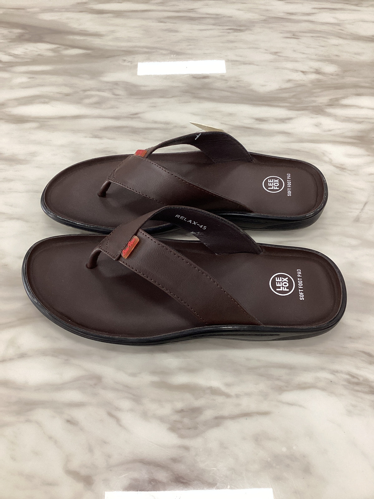 Leefox Men’s Casual Leather Sandals