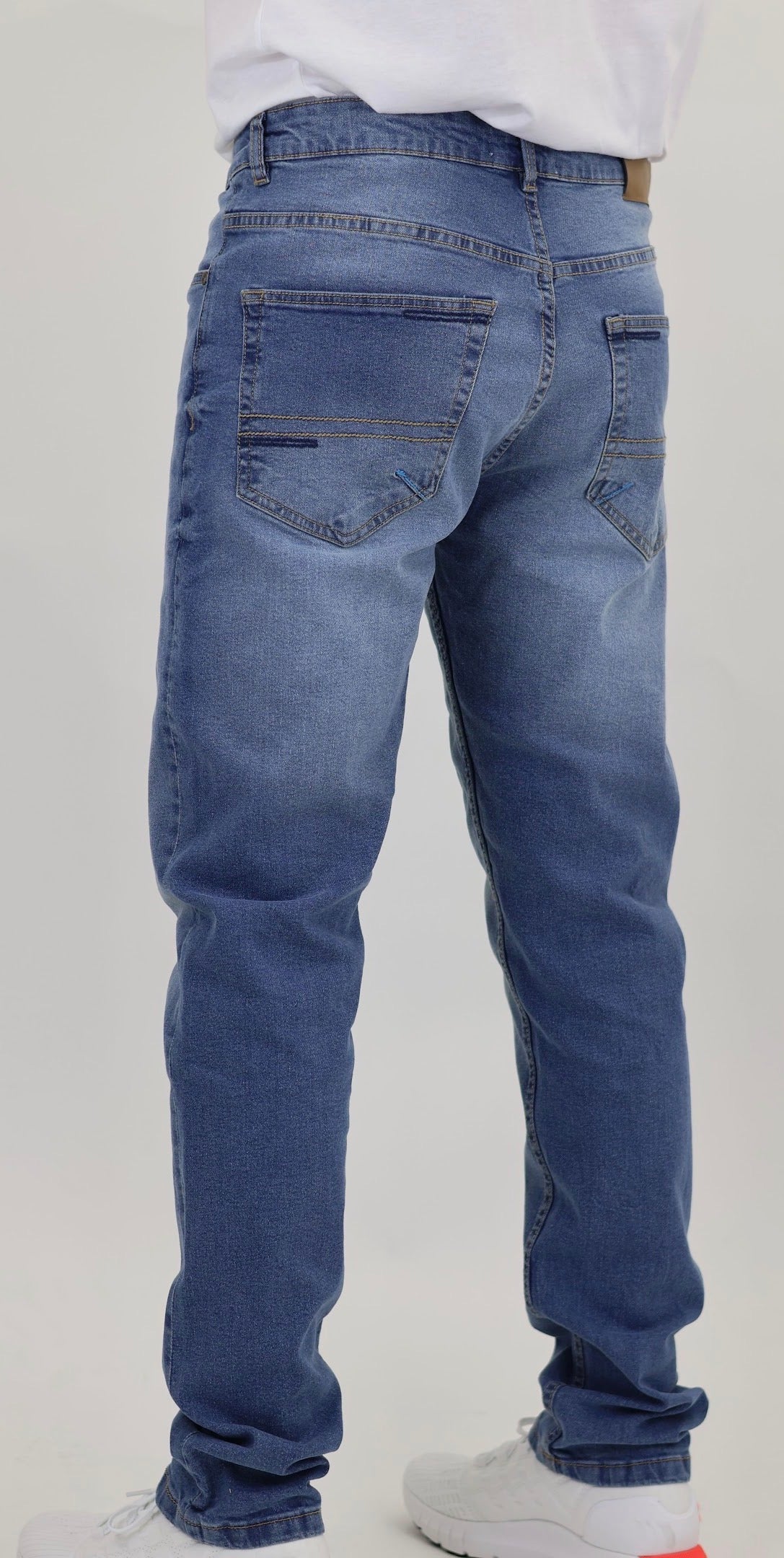 Men’s Fashion Denim Jeans – Indigo Mid Blue
