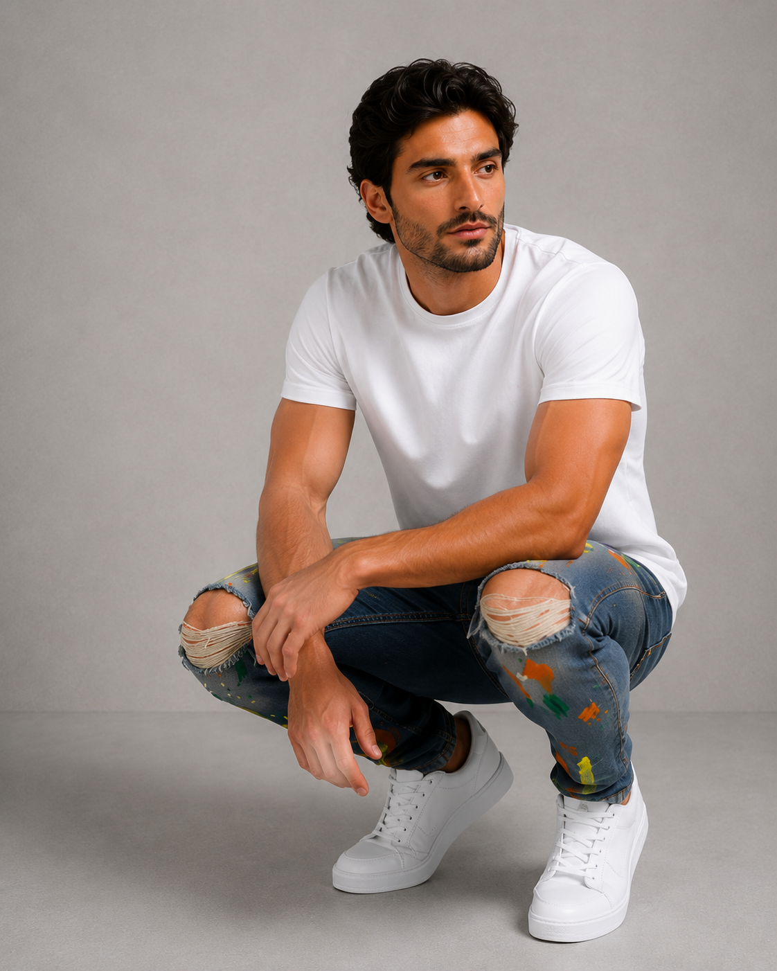 2YDNM Skinny Fit Jeans Pants.(FFFF)