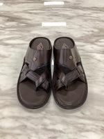 Leefox Men’s Casual Toe-Ring Leather Sandals