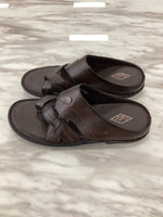 Leefox Men’s Casual Toe-Ring Leather Sandals