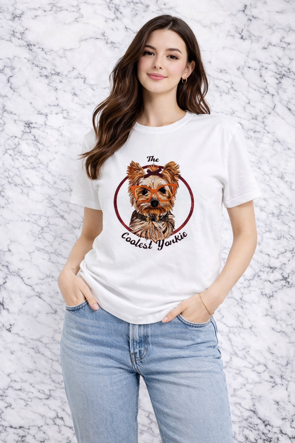 QU Style Women’s Graphic T-Shirt – Coolest Yorkie