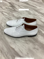 Men’s White Patent Leather Dress Shoes