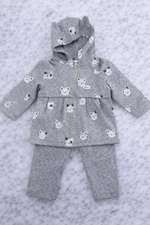 Indigo Girls’ 3-Piece Outfit Set – Long Sleeve Top, Hoodie & Pants
