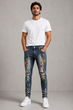 2YDNM Skinny Fit Jeans Pants.(FFFF)
