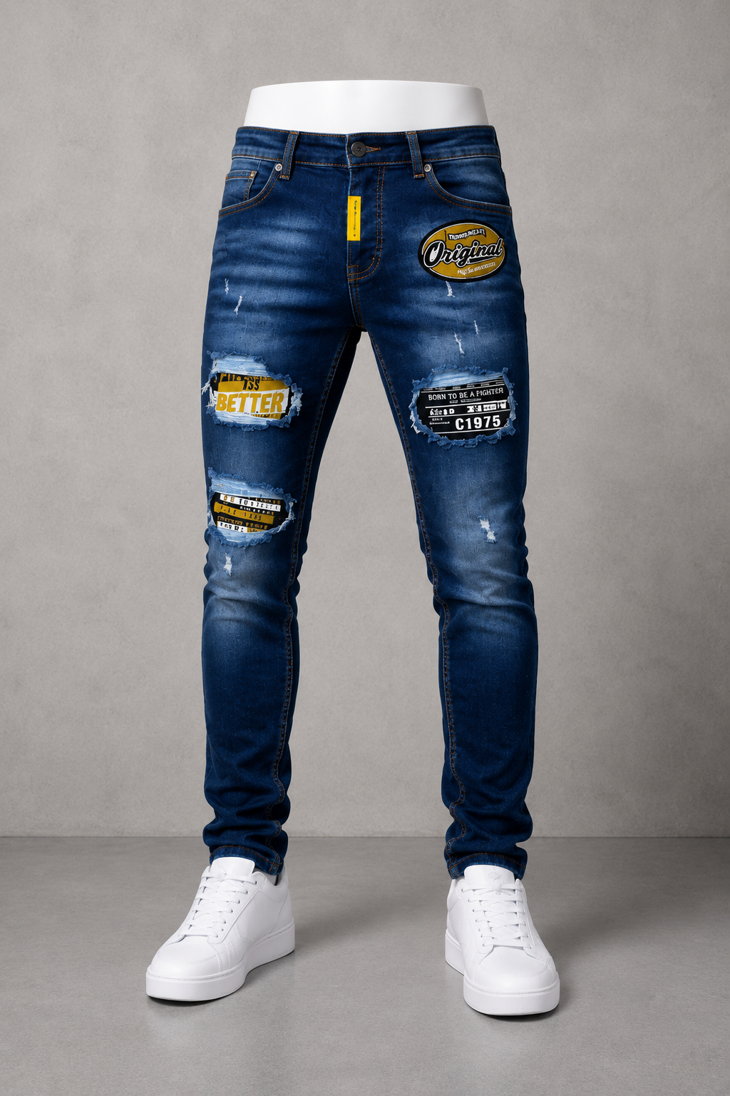 DNM Skinny Fit Jeans Pants.(FFFF)